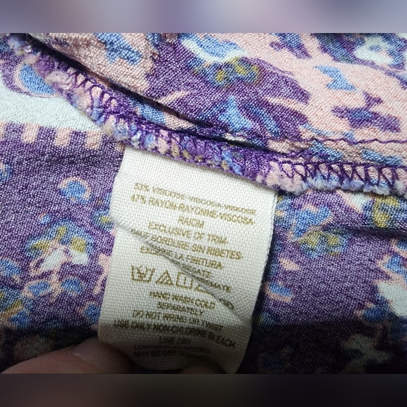 Free People Dress Size 0 XS S Purple Summer Flowy Sundress Easter Boutique - Picture 2 of 5